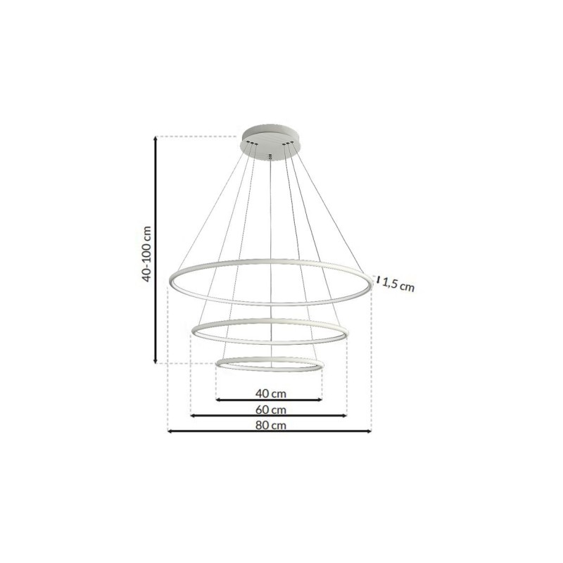 ORION WHITE 99W LED PENDANT LAMP ORION WHITE 99W LED PENDANT LAMP