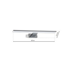 Aplique SHINE CHROME 60cm 13,8W LED Aplique SHINE CHROME 60cm 13,8W LED