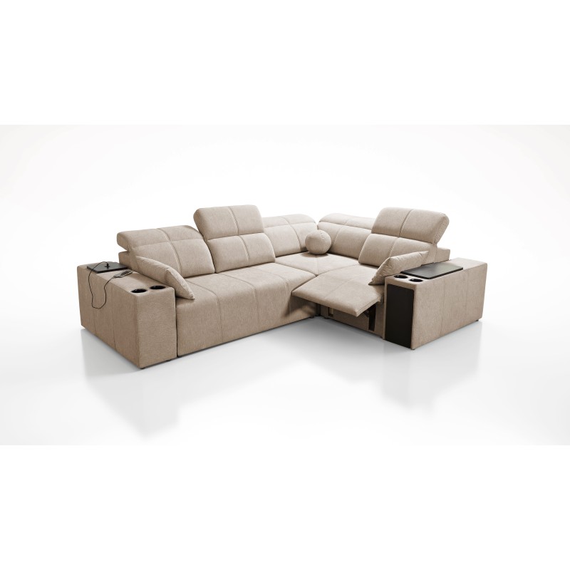 Narożnik Milano II Mix z funkcją spania i relax Plecionka, Verita 28 Narożnik Milano II Mix z funkcją spania i relax Plecionka, Verita 28