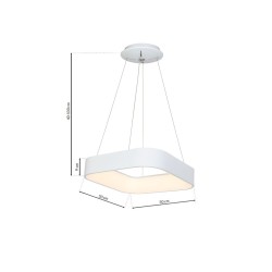 ПІДВІСНИЙ СВІТИЛЬНИК ASTRO WHITE 40W LED 3000K-4000K ПІДВІСНИЙ СВІТИЛЬНИК ASTRO WHITE 40W LED 3000K-4000K