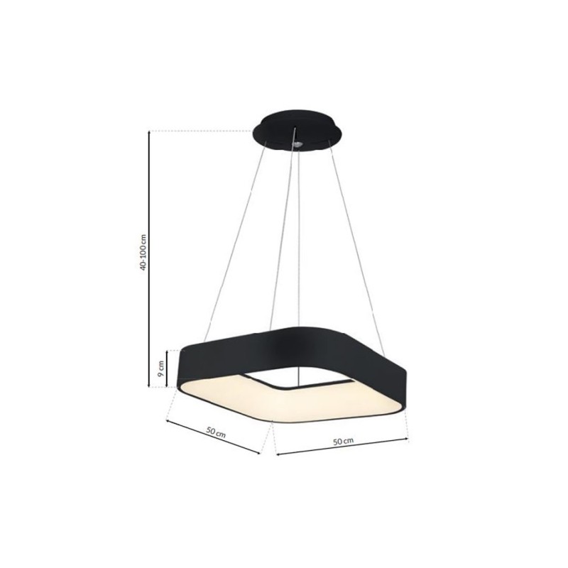 ASTRO BLACK HANGING LAMP 40W LED 3000K-4000K ASTRO BLACK HANGING LAMP 40W LED 3000K-4000K