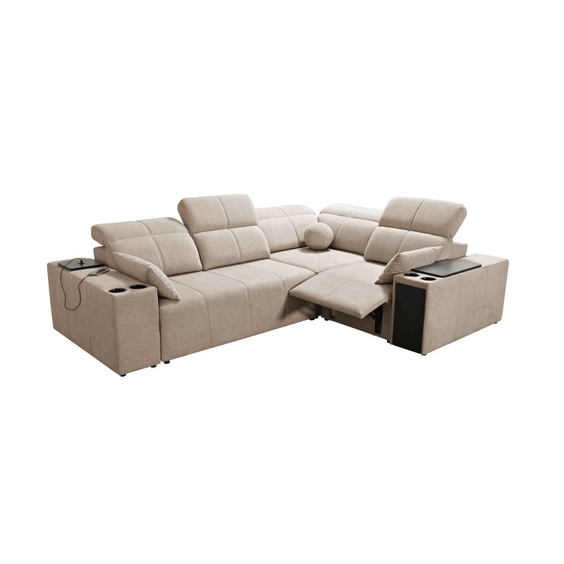 Narożnik Milano II Mix z funkcją spania i relax Plecionka, Verita 28 Narożnik Milano II Mix z funkcją spania i relax Plecionka, Verita 28