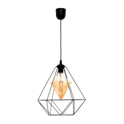 Hängelampe ALAMBRE BLACK 1xE27 4W Glühbirne im Set enthalten
