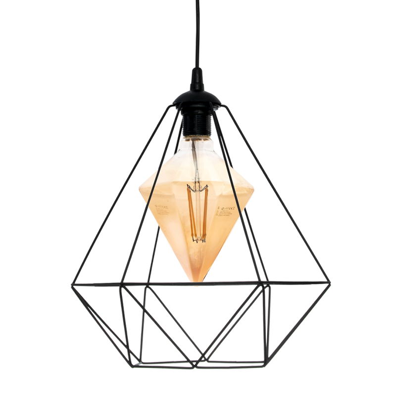 Hanging lamp ALAMBRE BLACK 1xE27 4W bulb included Hanging lamp ALAMBRE BLACK 1xE27 4W bulb included