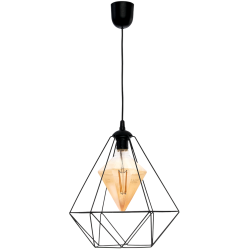 Hanging lamp ALAMBRE BLACK 1xE27 4W bulb included Hanging lamp ALAMBRE BLACK 1xE27 4W bulb included