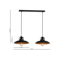 Lampa Wisząca FELIX 2xE27 Lampa Wisząca FELIX 2xE27