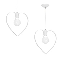 Hängelampe Amore 1xE27 Weiß