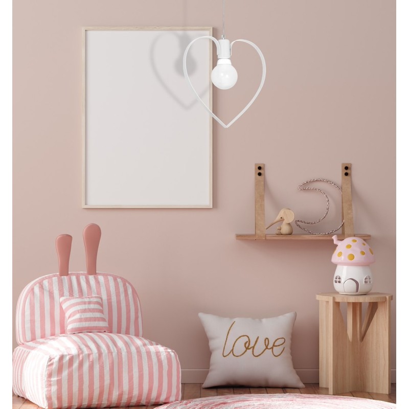 Amore Pendant Lamp 1xE27 White Amore Pendant Lamp 1xE27 White