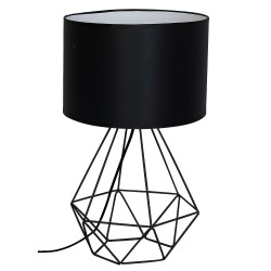 Nachttischlampe BASKET BLACK 1xE27