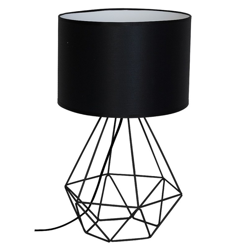 Nachttischlampe BASKET BLACK 1xE27
