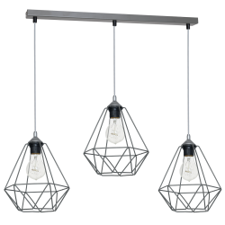 Hängelampe BASKET GRAY 3xE27