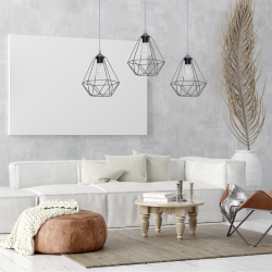 Hanging lamp BASKET GRAY 3xE27 Hanging lamp BASKET GRAY 3xE27