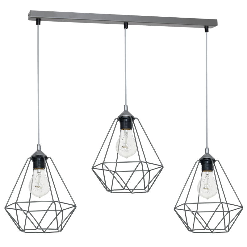 Lampa wisząca BASKET GRAY 3xE27 Lampa wisząca BASKET GRAY 3xE27