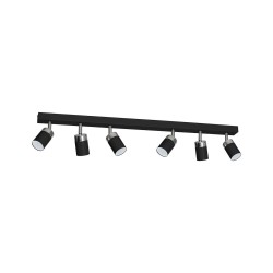 Ceiling lamp JOKER BLACK/CHROME 6xGU10