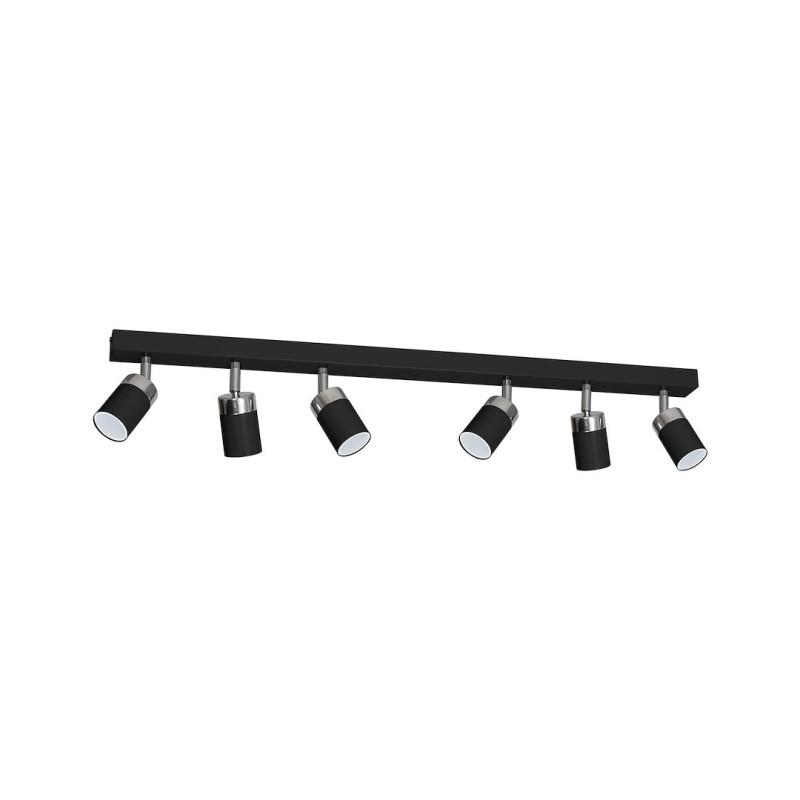 JOKER BLACK/CHROME Ceiling Lamp 6xGU10