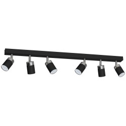 JOKER BLACK/CHROME Ceiling Lamp 6xGU10