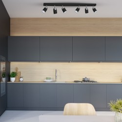 JOKER BLACK/CHROME Ceiling Lamp 6xGU10