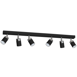 JOKER BLACK/CHROME Ceiling Lamp 6xGU10