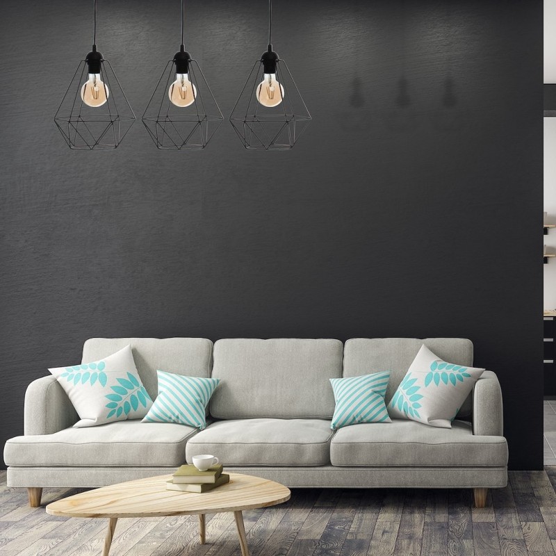 Lampa wisząca BASKET BLACK 3xE27 Lampa wisząca BASKET BLACK 3xE27