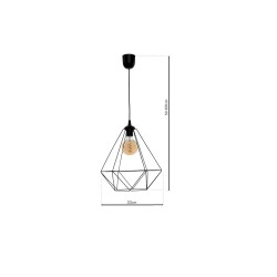 Lampa wisząca BASKET BLACK 1xE27 Lampa wisząca BASKET BLACK 1xE27