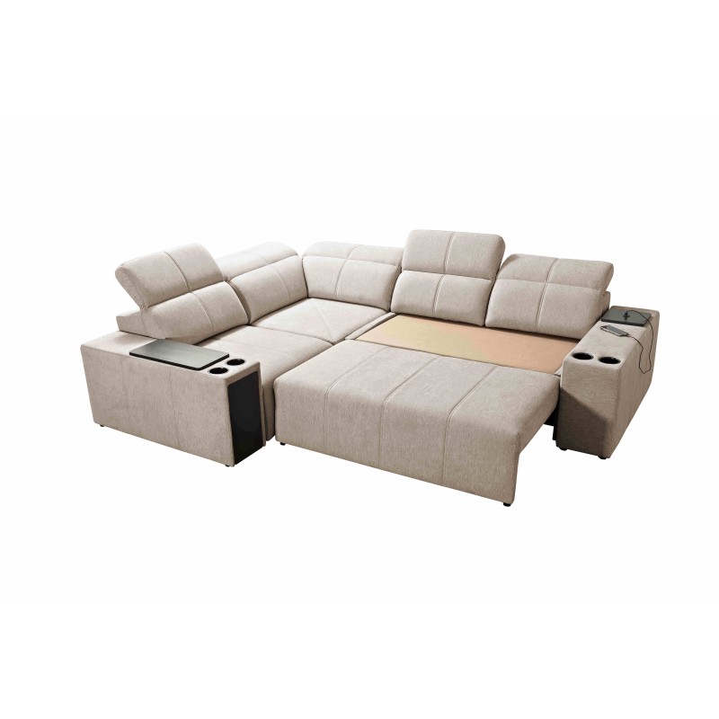 Narożnik Milano II Mix z funkcją spania i relax Plecionka, Verita 88 Narożnik Milano II Mix z funkcją spania i relax Plecionka, Verita 88