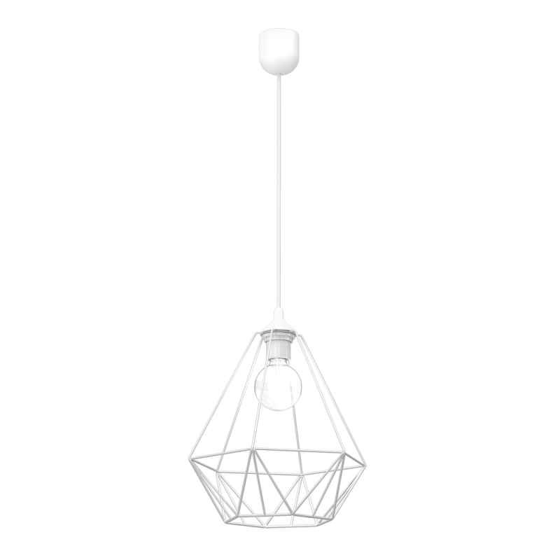 Hanging lamp BASKET White 1xE27