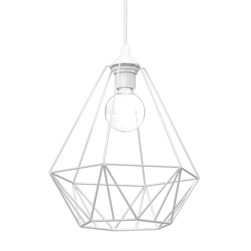Lampa wisząca BASKET Biały 1xE27 Lampa wisząca BASKET Biały 1xE27