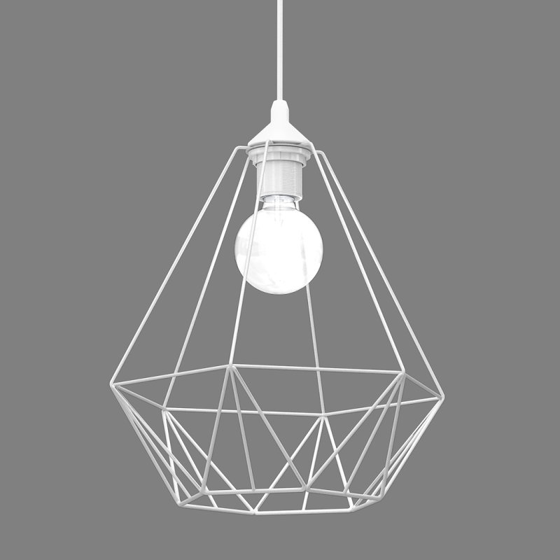 Lampa wisząca BASKET Biały 1xE27 Lampa wisząca BASKET Biały 1xE27