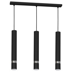 JOKER BLACK/CHROME Hanging Lamp 3xGU10