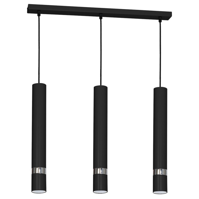 JOKER BLACK/CHROME Hanging Lamp 3xGU10