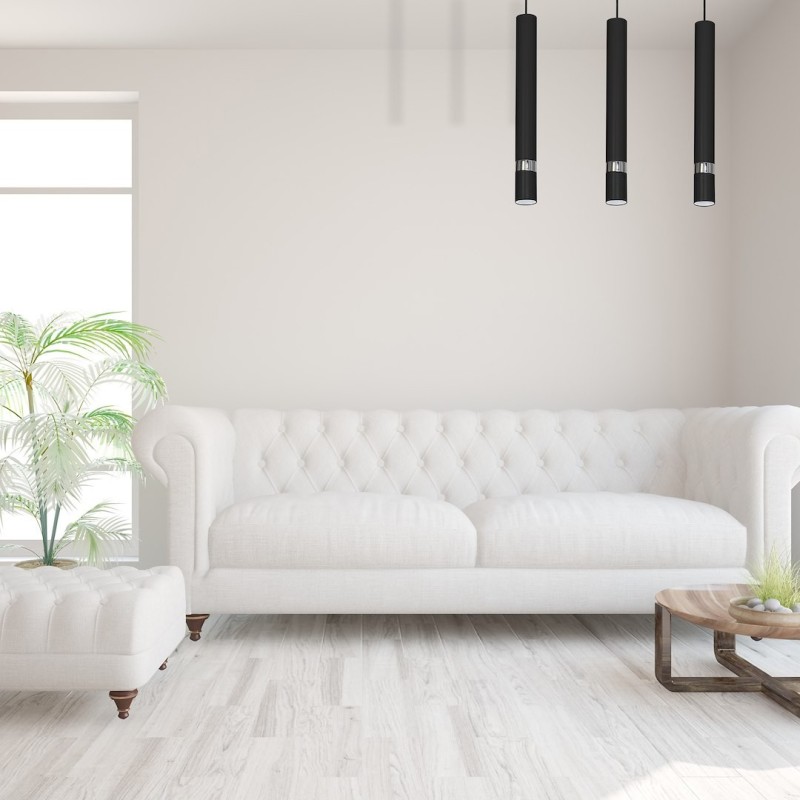 JOKER BLACK/CHROME Hanging Lamp 3xGU10