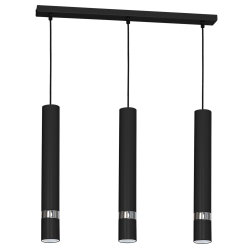 JOKER BLACK/CHROME Hanging Lamp 3xGU10
