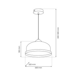 Lampa wisząca Studio Biały 1xE27 Lampa wisząca Studio Biały 1xE27