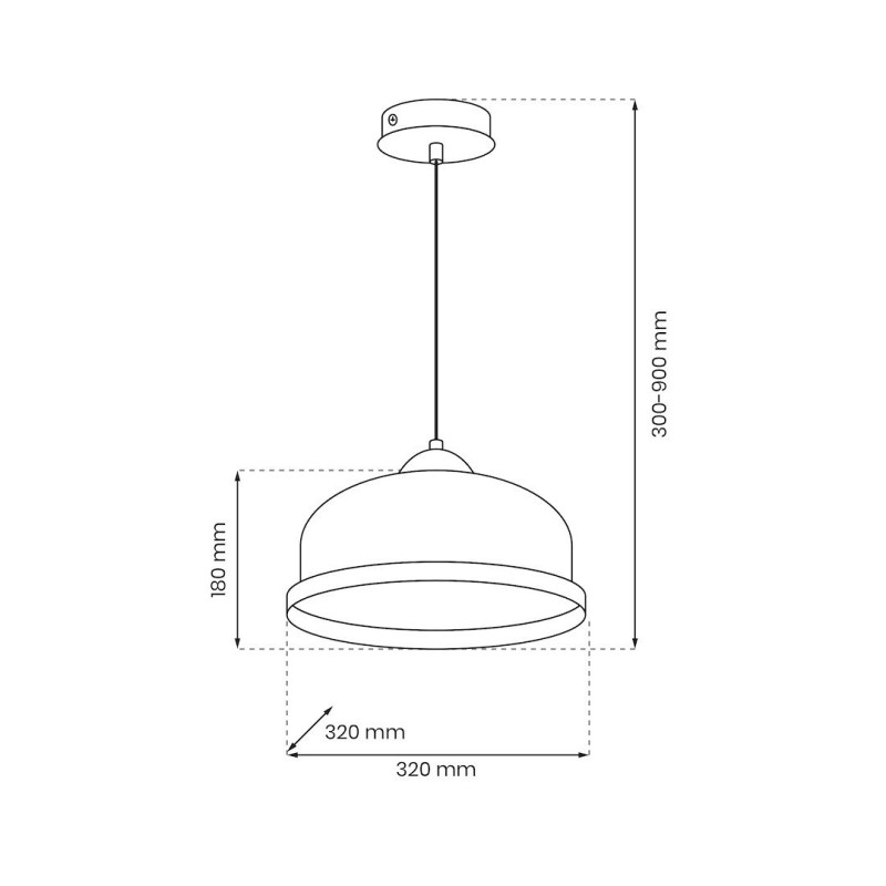 Lampa wisząca Studio Biały 1xE27 Lampa wisząca Studio Biały 1xE27