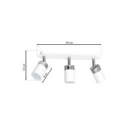 Ceiling lamp Joker 3xGU10 White/Chrome