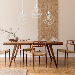 Lampa wisząca BASKET Biały 3xE27 Lampa wisząca BASKET Biały 3xE27