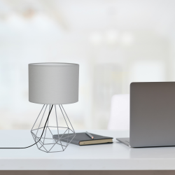 BASKET GRAY bedside lamp 1xE27 BASKET GRAY bedside lamp 1xE27