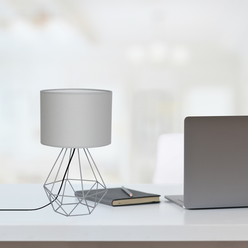 BASKET GRAY bedside lamp 1xE27 BASKET GRAY bedside lamp 1xE27