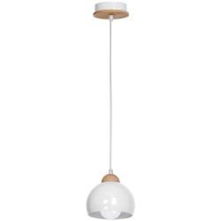 Lampa wisząca Dama Biały 1xE27 Lampa wisząca Dama Biały 1xE27