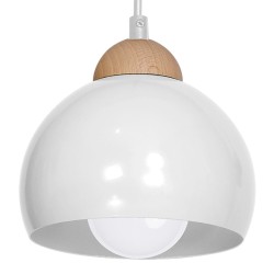 Lampa wisząca Dama Biały 1xE27 Lampa wisząca Dama Biały 1xE27