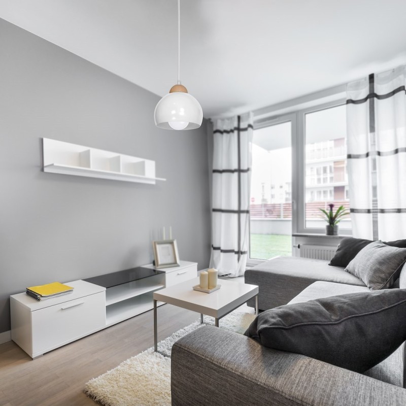 Lampa wisząca Dama Biały 1xE27 Lampa wisząca Dama Biały 1xE27