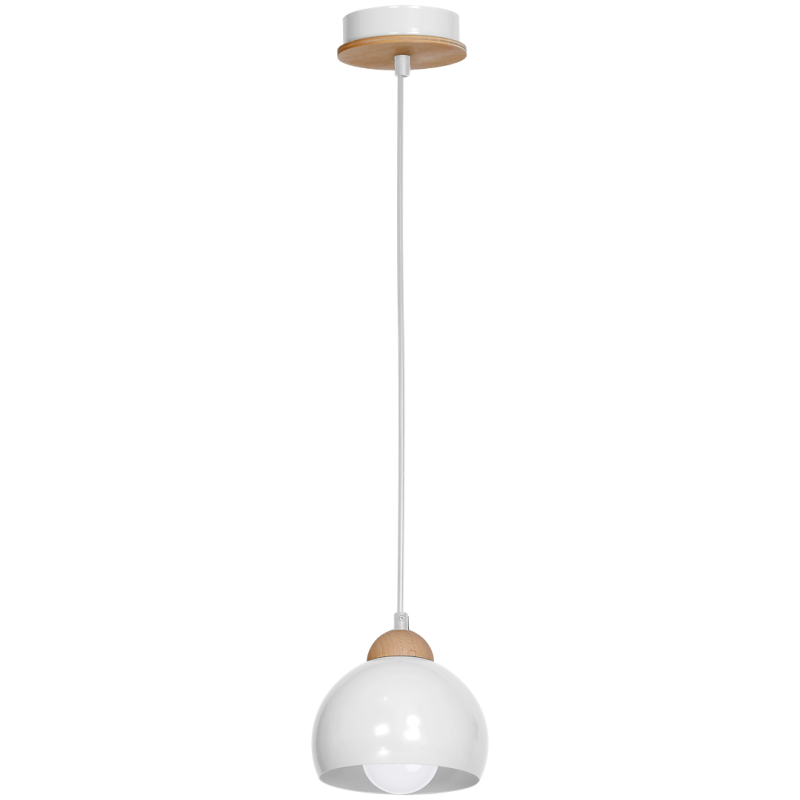 Lampa wisząca Dama Biały 1xE27 Lampa wisząca Dama Biały 1xE27