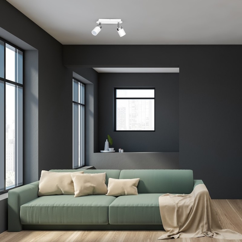 Lampa sufitowa Joker 2xGU10 Biały/Chrom Lampa sufitowa Joker 2xGU10 Biały/Chrom