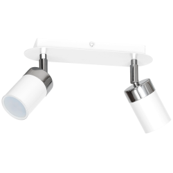 Lampa sufitowa Joker 2xGU10 Biały/Chrom Lampa sufitowa Joker 2xGU10 Biały/Chrom