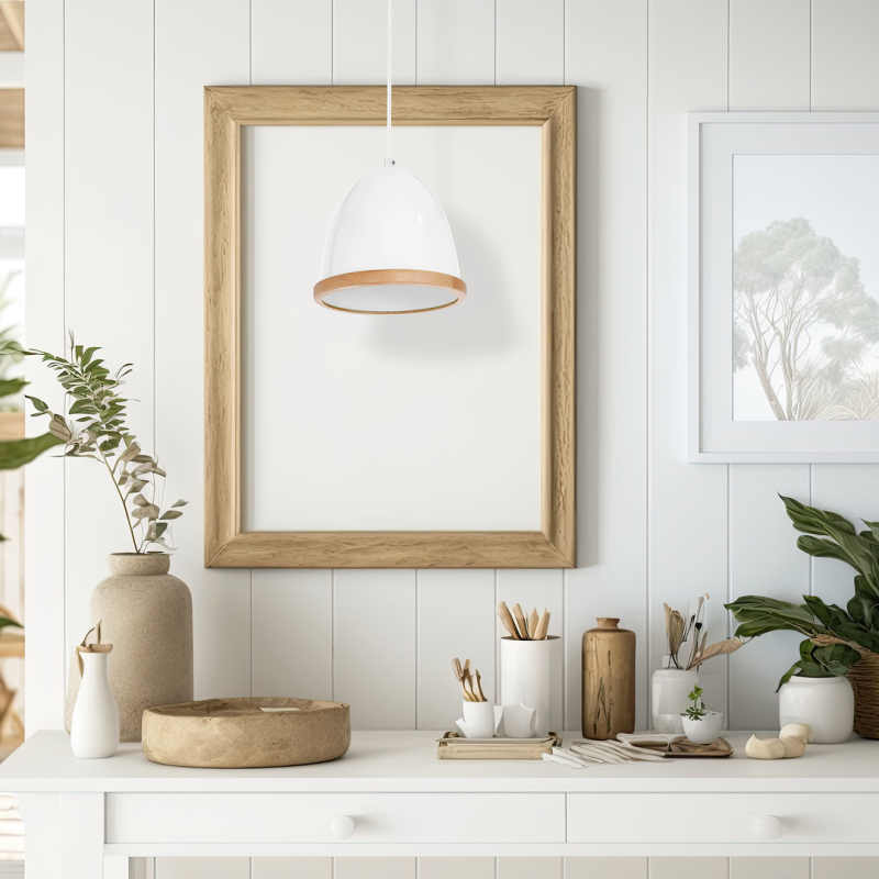 Studio White Pendant Lamp 1xE27