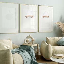 Studio White Pendant Lamp 1xE27