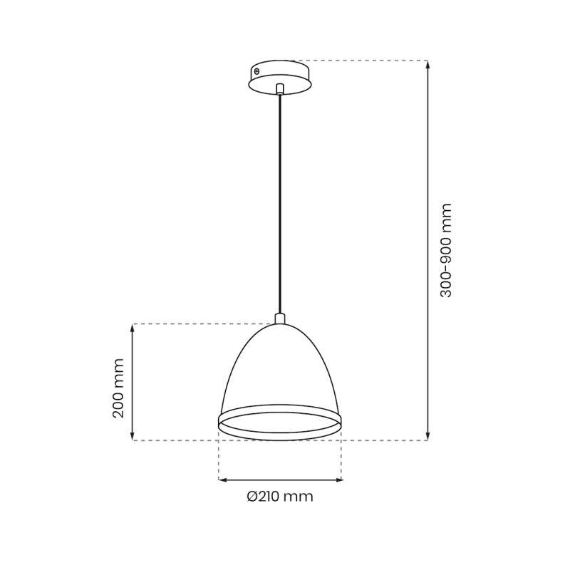 Lampa wisząca Studio Biały 1xE27 Lampa wisząca Studio Biały 1xE27