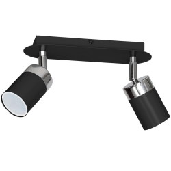 JOKER BLACK/CHROME Ceiling Lamp 2xGU10