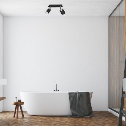 JOKER BLACK/CHROME Ceiling Lamp 2xGU10