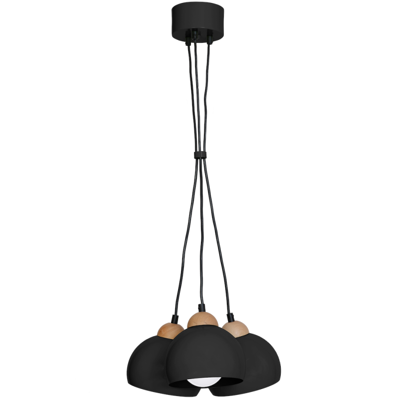 DAMA BLACK hanging lamp 3xE27 DAMA BLACK hanging lamp 3xE27